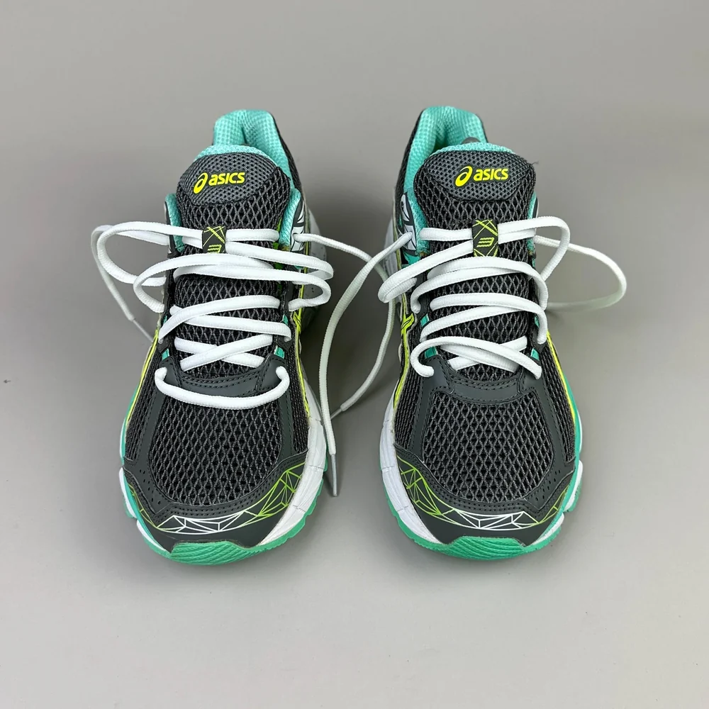 GEL Nimbus 16 — Anthracite / Jaune / Turquoise