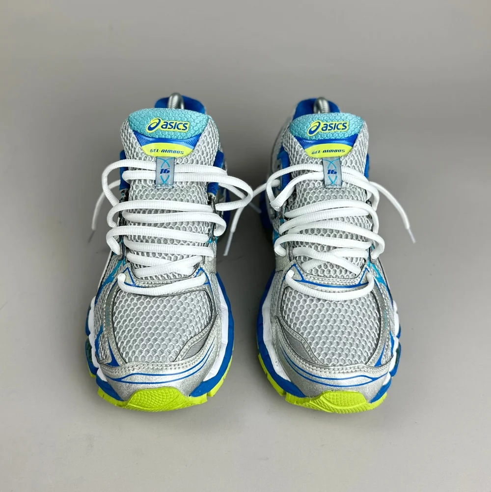 GEL Nimbus 16 — Blanc / Bleu / Jaune fluo