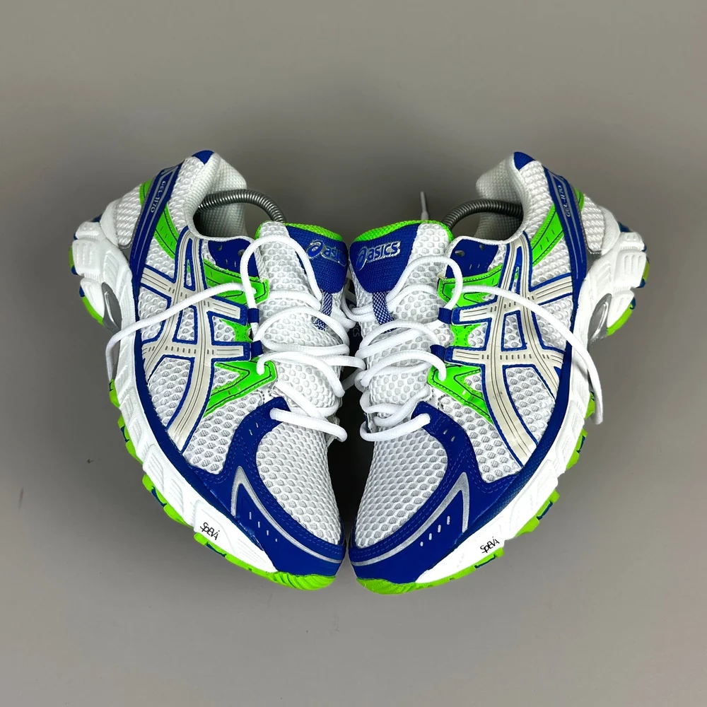 GEL Nimbus 16 — Blanc / Bleu roi / Vert fluo