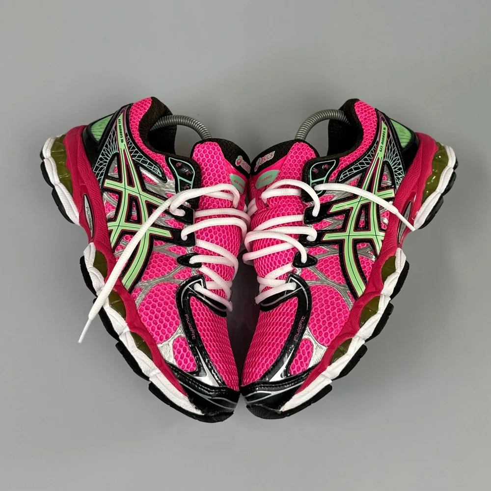 GEL Nimbus 16 — Rose fluo / Vert menthe