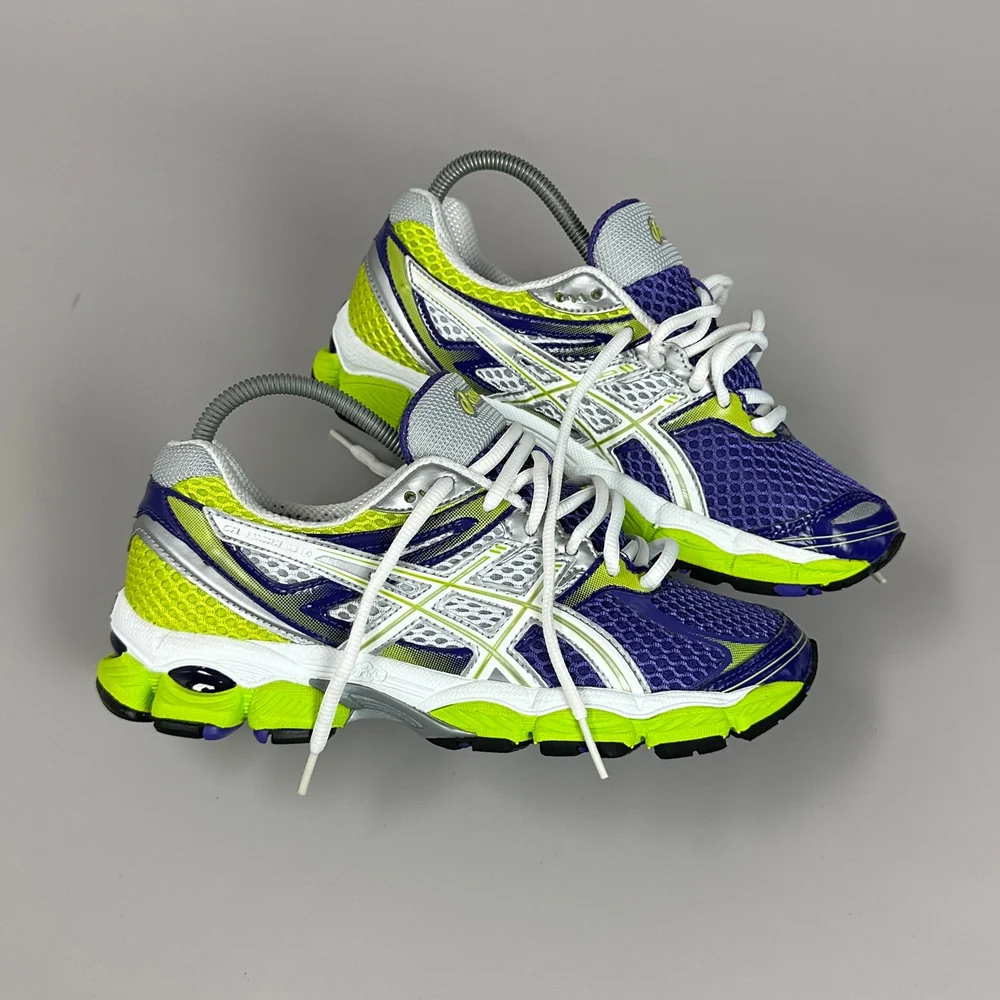 GEL Nimbus 16 — Vert citron / Violet / Blanc
