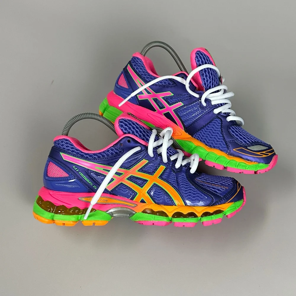 GEL Nimbus 16 — Violet / Orange / Vert fluo
